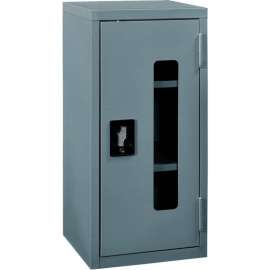Clear View Wall Storage Cabinet Assembled 13-3/4"W x 12-3/4"D x 30"H Gray