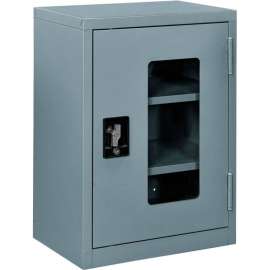 Clear View Wall Storage Cabinet Assembled 18"W x 12"D x 26"H Gray