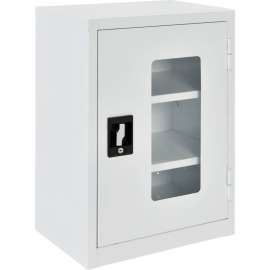 Clear View Wall Storage Cabinet Assembled 18"W x 12"D x 26"H Off White