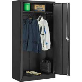 Wardrobe Cabinet Easy Assembly 36x18x72 Black