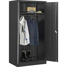 Wardrobe Cabinet Assembled 36x24x72 Black