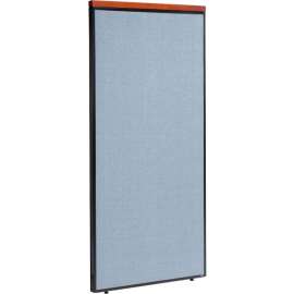 Interion Deluxe Office Partition Panel, 36-1/4"W x 73-1/2"H, Blue