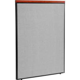 Interion Deluxe Office Partition Panel, 48-1/4"W x 61-1/2"H, Gray