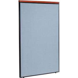 Interion Deluxe Office Partition Panel, 48-1/4"W x 101-1/2"H, Blue