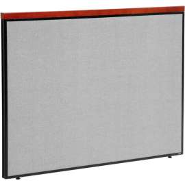 Interion Deluxe Office Partition Panel, 60-1/4"W x 43-1/2"H, Gray