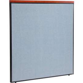 Interion Deluxe Office Partition Panel, 60-1/4"W x 61-1/2"H, Blue