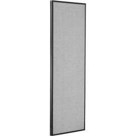 Interion Office Partition Panel, 24-1/4"W x 72"H, Gray