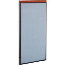 Interion Deluxe Office Partition Panel, 24-1/4"W x 43-1/2"H, Blue