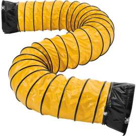 Global Industrial Flame Retardant Flexible Duct For 16" Fan, 16'L, Yellow