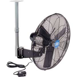 Global Industrial 24" Outdoor Rated Industrial Ceiling Mount Fan, 2 Speed, 7,700 CFM, 3/10 HP