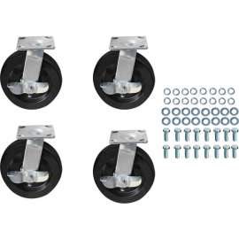 Replacement 8" x 2" Caster Kit for Global Industrial Gantry Cranes, Set of 4