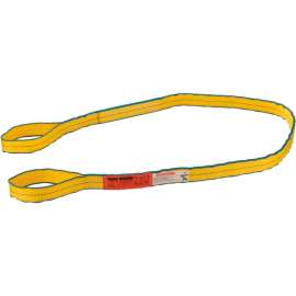 Global Industrial Poly Web Sling, HD, Eye&Eye w/ Durable Edge, 8Ft L-6400/5000/12800 Lbs Cap