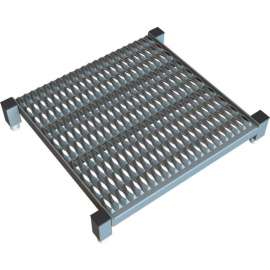 24 X 24 Inch Adjustable Height Steel Work Platform - 9"H To 14"H - WLOS924242