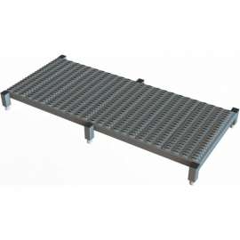 59 X 24 Inch Adjustable Height Steel Work Platform - 9"H To 14"H - WLOS959242