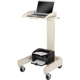 Global Industrial Orbit Mobile Laptop Cart, Beige