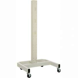 Global Industrial 78"H Mobile Post with Caster Base - Beige