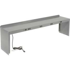 Global Industrial Steel Power Riser, 72"W x 15"D, Gray