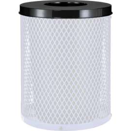 Global Industrial Steel Flat Lid For 24 Gallon Trash Can, Green