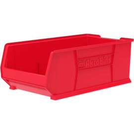 Akro-Mils Super-Size AkroBin Plastic Stacking Bin, 16-1/2"W x 29-7/8"D x 11"H, Red