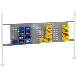 Global Industrial 18" & 36" Louver Panel Kit, 72"W, Gray