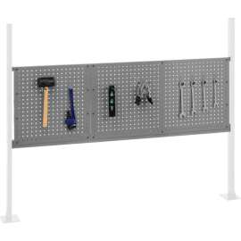 Global Industrial 18" & 36" Pegboard Panel Kit, 60"W, Gray
