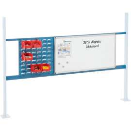 Global Industrial 18" Louver & 36" Whiteboard Panel Kit, 72"W, Blue