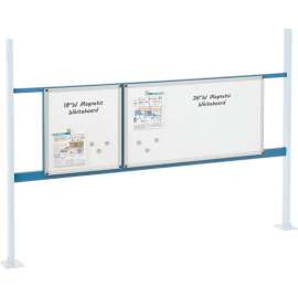 Global Industrial 18" & 36" Whiteboard Panel Kit, 72"W, Blue