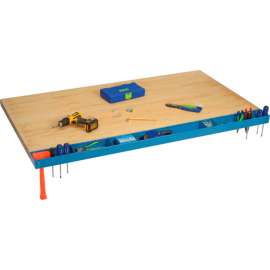 Global Industrial 60"W Workbench Tool Organizer and Sorting Tray - Blue