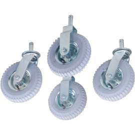Nexel CA85RN (2) Swivel (2) Rigid Stem Casters, 8" Pneumatic, Set of (4), 1200 lb Capacity