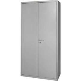 All-Welded Heavy Duty Storage Cabinet, 16 Gauge, 36"Wx18"Dx72"H, Gray