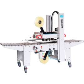 Global Industrial Semi-Automatic Random Case Sealer, Top & Bottom Belt Drive, Universal Heads