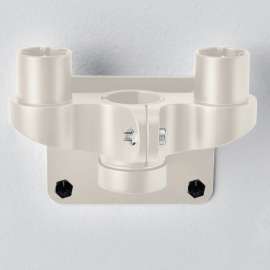 Global Industrial Dual Arm Adaptor For Fixed Height or Gas Spring Monitor Arms, Beige