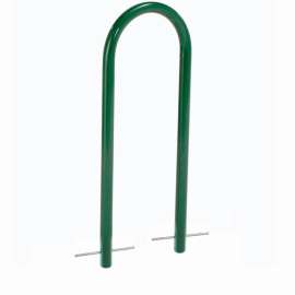 Global Industrial U-Rack Bike Rack, 2-Bike Capacity, Below Ground Mount, Green