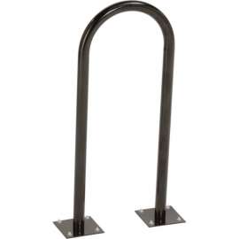Global Industrial U-Rack Bike Rack, 2-Bike Capacity, Flange Mount, Black