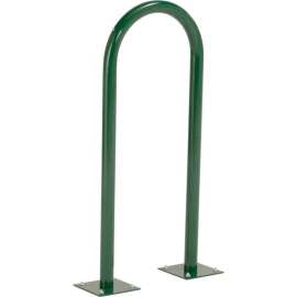 Global Industrial U-Rack Bike Rack, 2-Bike Capacity, Flange Mount, Green
