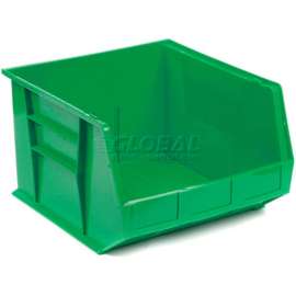 Plastic Stack & Hang Bin, 16-1/2"W x 18"D x 11"H, Green