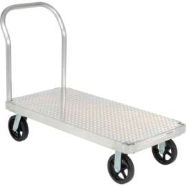 Magliner Aluminum Platform Truck with Diamond Deck 48 x 30 2400 Lb. Cap.