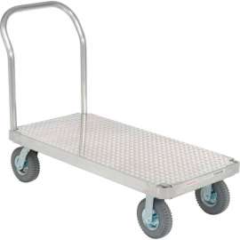 Magliner Aluminum Platform Truck with Diamond Deck 48 x 30 1200 Lb. Cap.