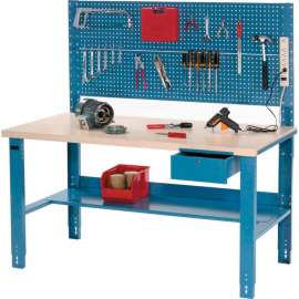 Global Industrial Complete Industrial Workbench With Plastic Laminate Square Edge, 60" x 30"