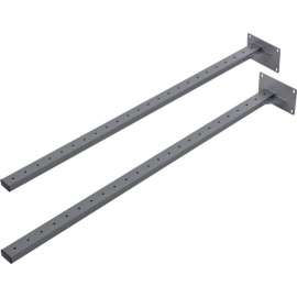 Global Industrial Steel Uprights, Gray, 2/Pack