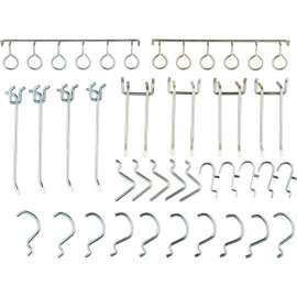 Global Industrial Pegboard Hooks, Pack of 30