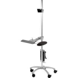 Global Industrial Adjustable Ergonomic Standing Computer Workstation with VESA Mount