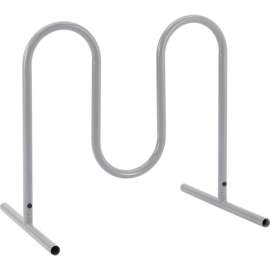 Global Industrial Wave Bike Rack, 5-Bike Capacity, Free Standing, Gray