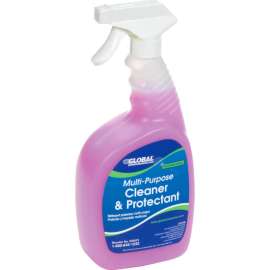 Global Industrial Multi-Purpose Cleaner/Protectant, 32 oz. Bottle, 6/Case