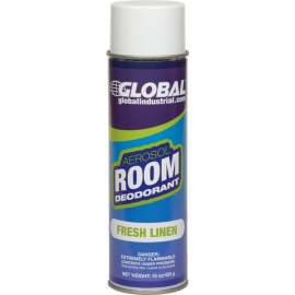 Global Industrial Air Freshener, Fresh Linen 15 oz. Can, 12 Refills/Case
