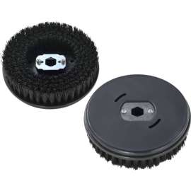 Global Industrial Replacement Scrub Brushes for Mini Floor Scrubber, 2 Pack
