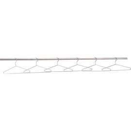 Global Industrial Coat Hangers Chrome Plated, Pack of 6
