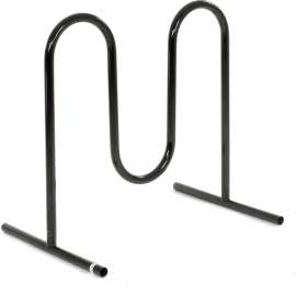 Global Industrial Wave Bike Rack, 5-Bike Capacity, Free Standing, Black