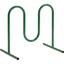 Global Industrial Wave Bike Rack, 5-Bike Capacity, Free Standing, Green