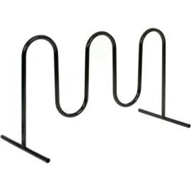 Global Industrial Wave Bike Rack, 7-Bike Capacity, Free Standing, Black